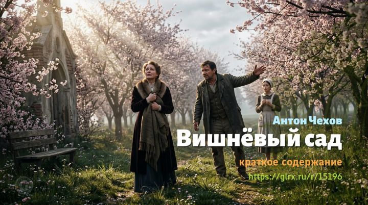 Вишнёвый сад, Чехов, краткое содержание Антон Чехов Читать краткий пересказ пьесы Антона Чехова «Вишнёвый сад».