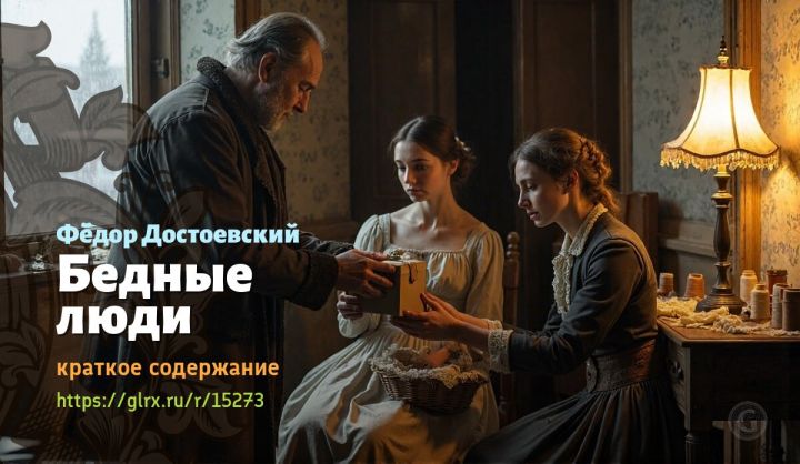 Бедные люди, краткое содержание Фёдор Достоевский Читать краткий пересказ романа Фёдора Достоевского «Бедные люди».