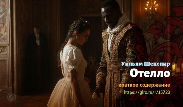 Отелло, Шекспир, краткое содержание Уильям Шекспир Читать краткий пересказ поэмы Вильяма Шекспира «Отелло».