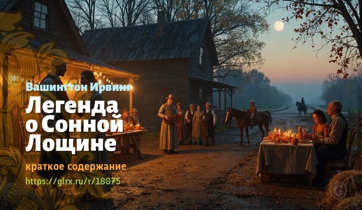 Легенда о Сонной Лощине, Ирвинг, краткое содержание Вашингтон Ирвинг Читать краткий пересказ книги Вашингтона Ирвинга «Легенда о Сонной Лощине».